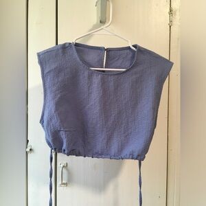 SHEIN Lavender Crop Top